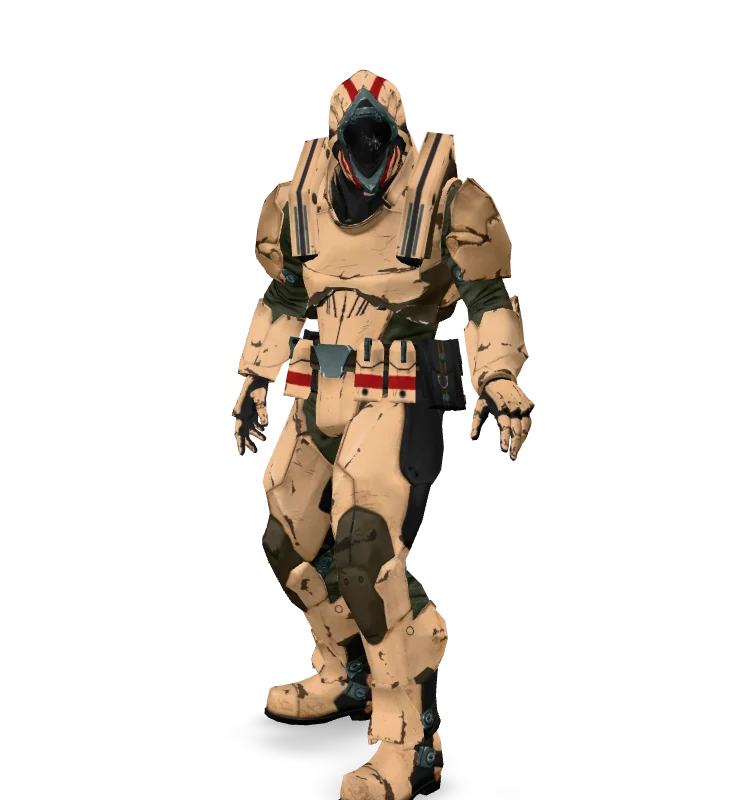 A rigged 3D character from the THIRTYTHREE pipeline, shown as a still frame