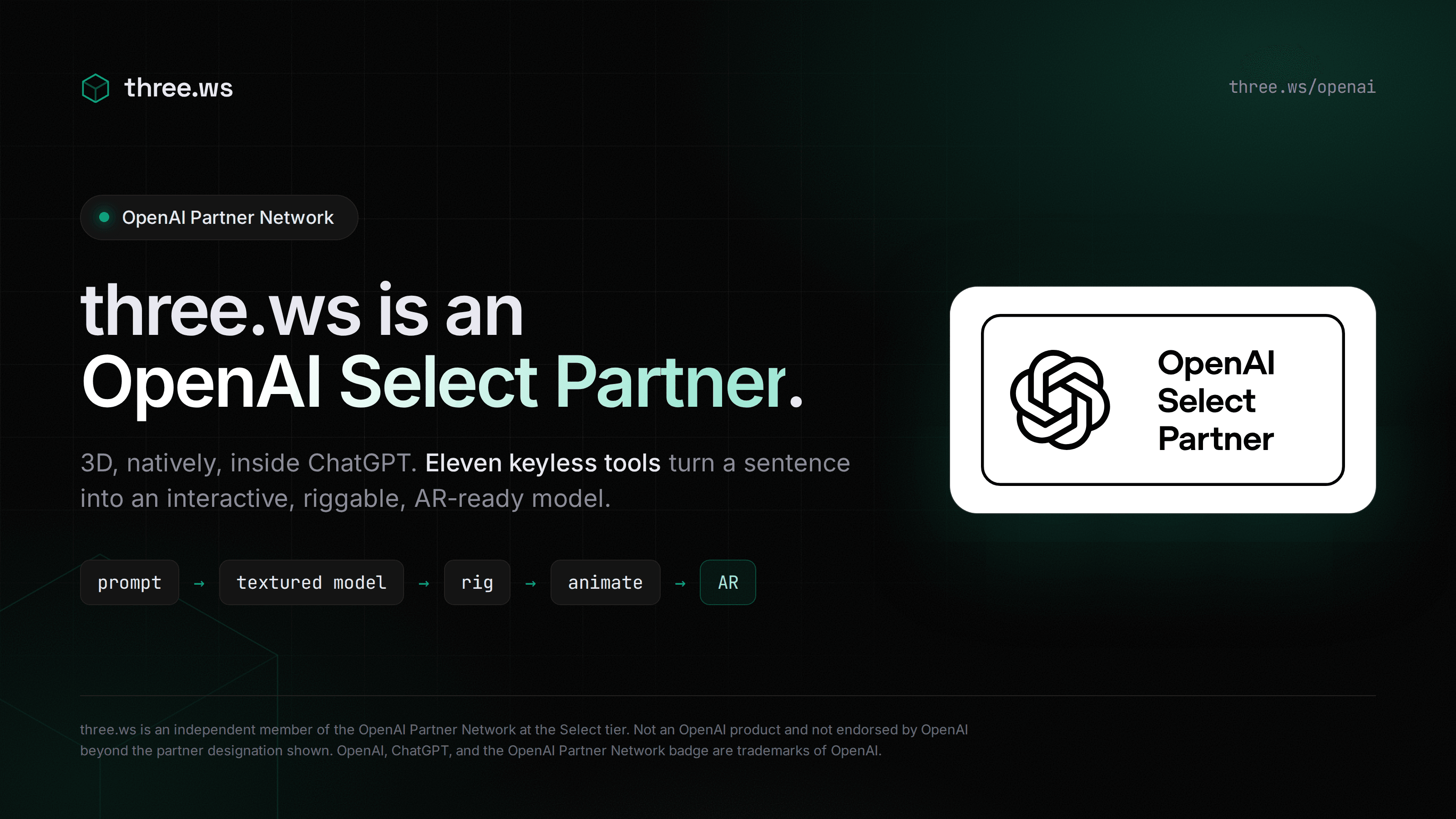 THIRTYTHREE is an OpenAI Select Partner